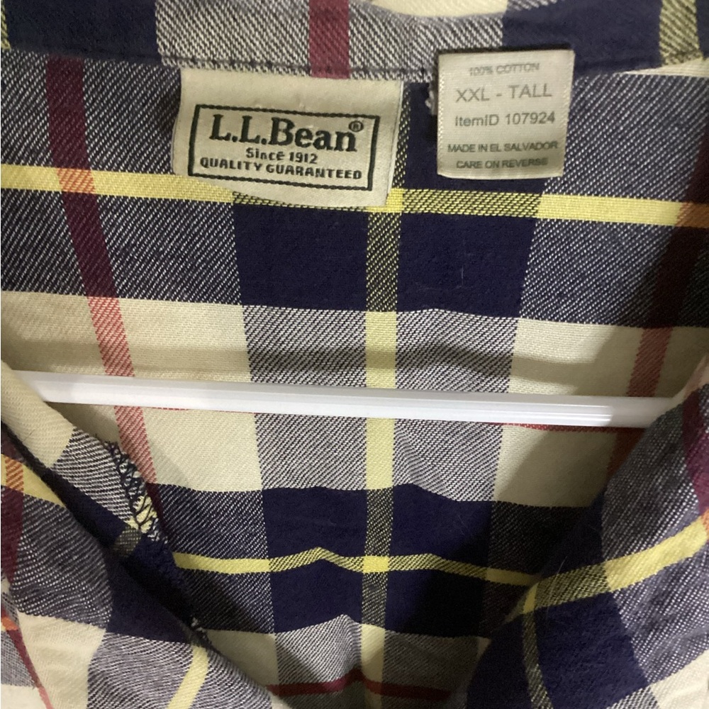 LL Bean Men’s PJ Top Size Size XXL Tall - Picture 3 of 3